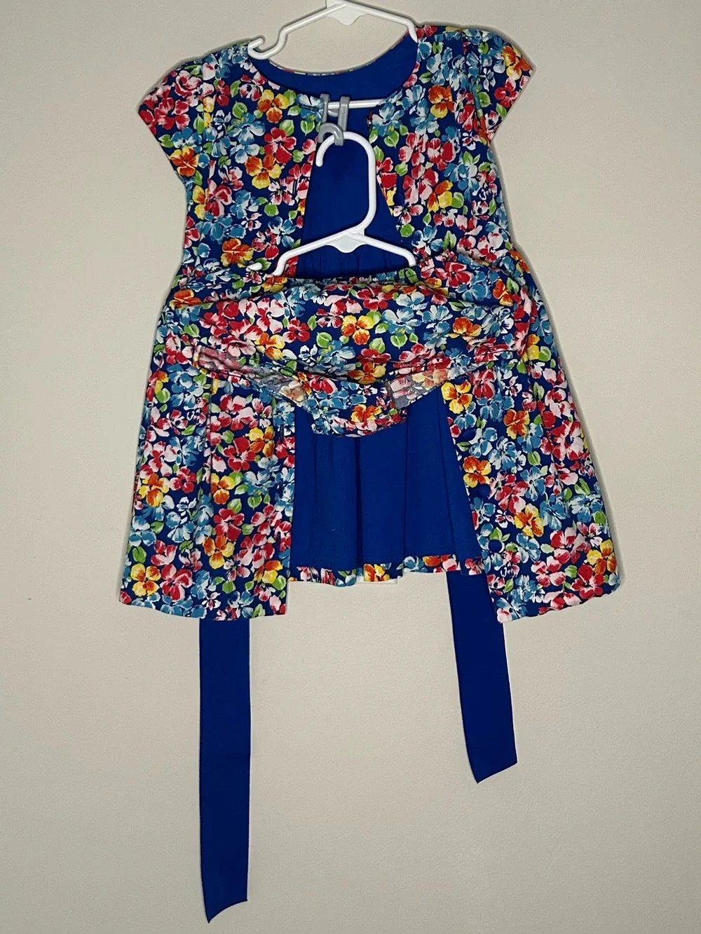 Ralph Lauren Girls Multi Colored Floral Dress with Matching Bloomers  18 Months
